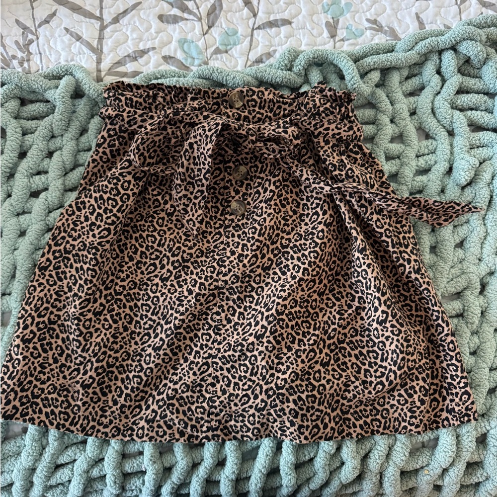 Leopard Print Women's Skirt